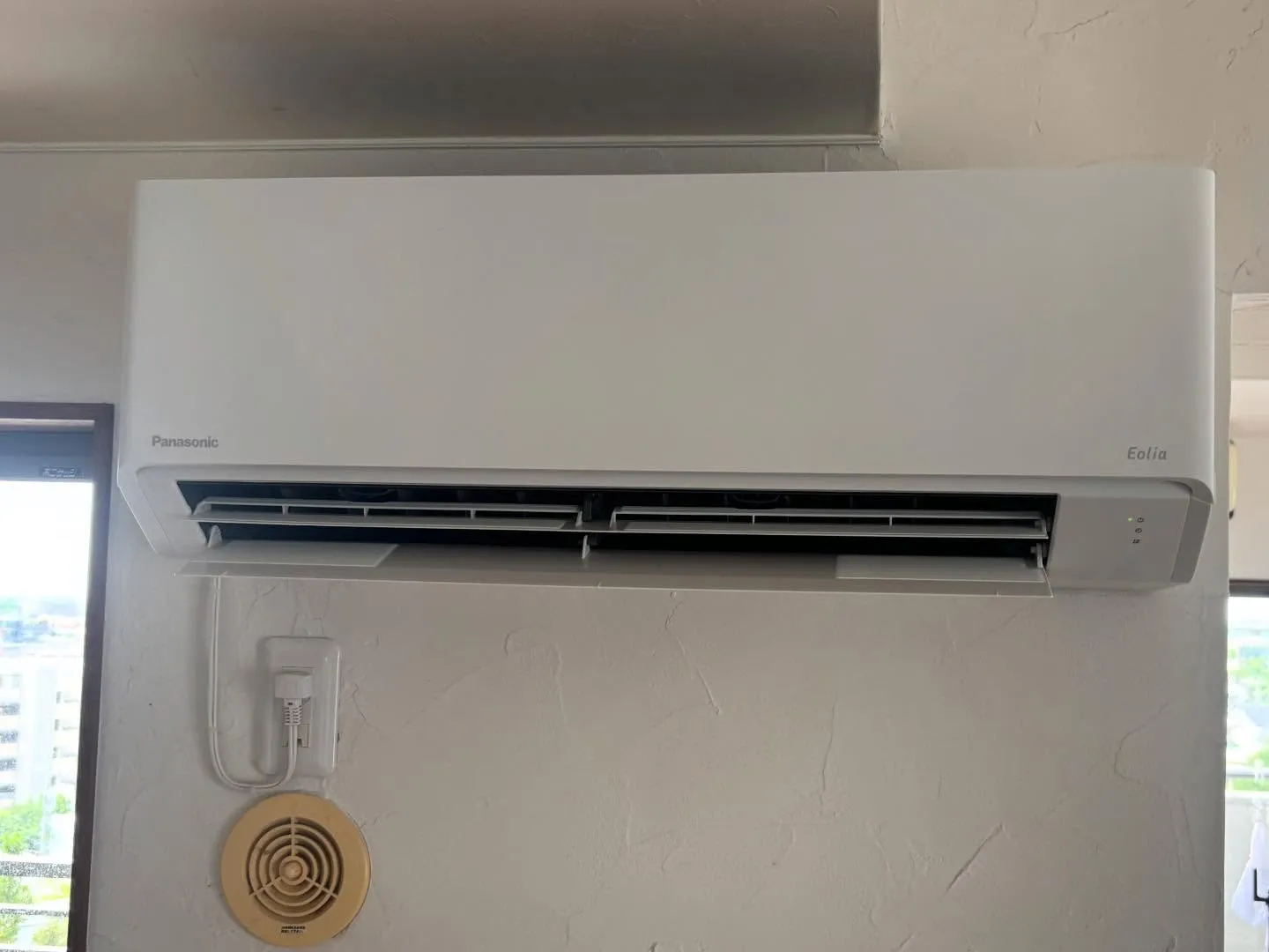 とあるマンションでのエアコン工事。