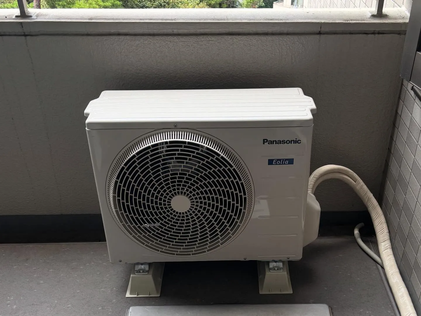 とあるマンションでのエアコン工事。